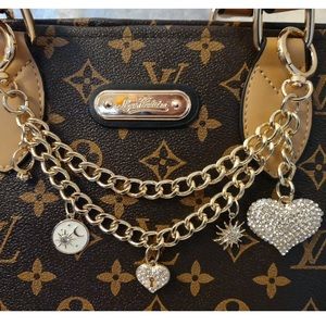 Handmade High Quality Double Handbag Chain With Charms